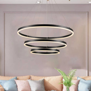 Pendant Lighting for Kitchen Island, Adjustable Cord Industrial Lantern Hanging Light Fixtures for Living Room, Workshop, Dinning Room