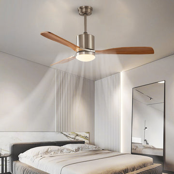 52 in. Indoor Solid Wood Chandelier Ceiling Fan with Light and Remote Control,Bulb not included