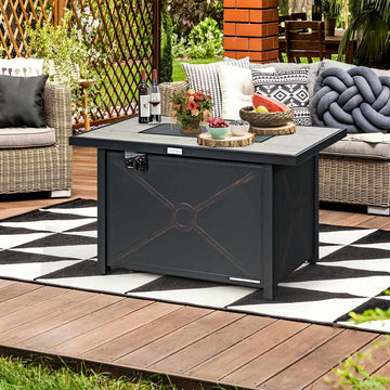 42 Inches 60,000 Btu Rectangular Propane Fire Pit Table