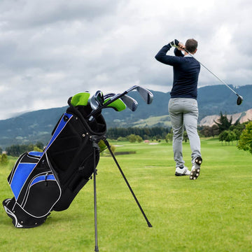 Golf Stand Cart Bag with 6-Way Divider Carry Pockets