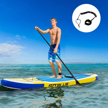 10 Feet Inflatable Stand Up Paddle Board 6 Inches Thick with Backpack Leash Aluminum Paddle