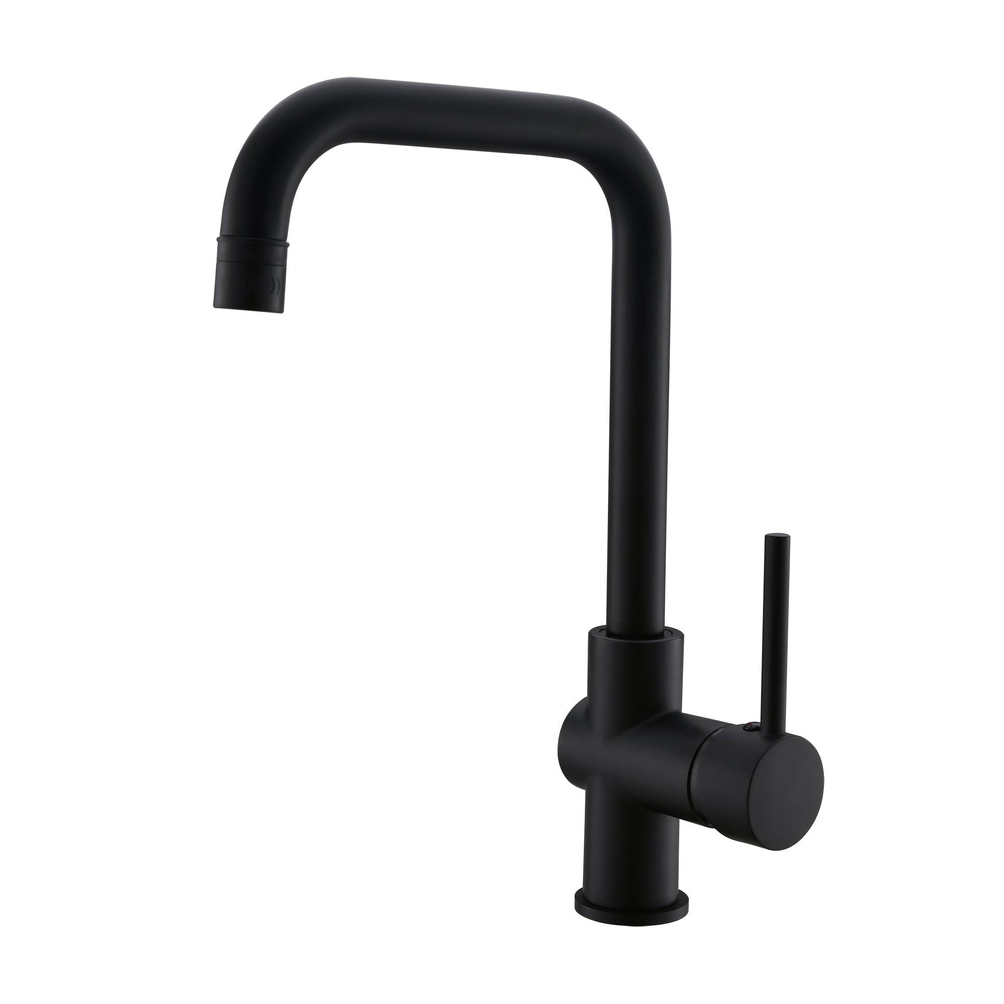 Black Single Handle Sprayer Kitchen Faucet Stainless Steel