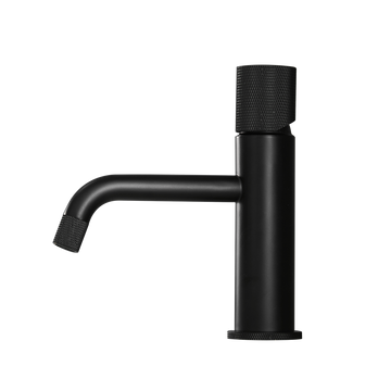 Single Hole Single Handle Bathroom Faucet Matte Black with Water Supply Lines Durable Modern Vessel Sink Faucet