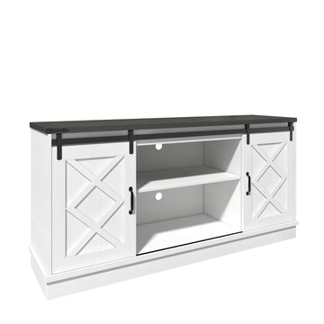 Farmhouse TV Stand with Storage 58