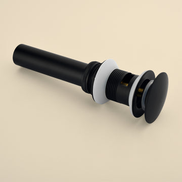 2.6 in W x 8.66 in H Pop-Up Drain Matte Black