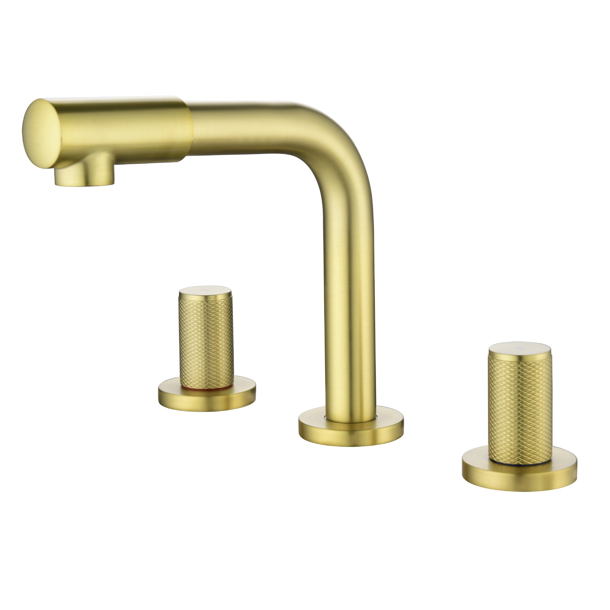 Double Handle 3 Hole 8-Inch Center Wide-Spread Bathroom Sink Faucet