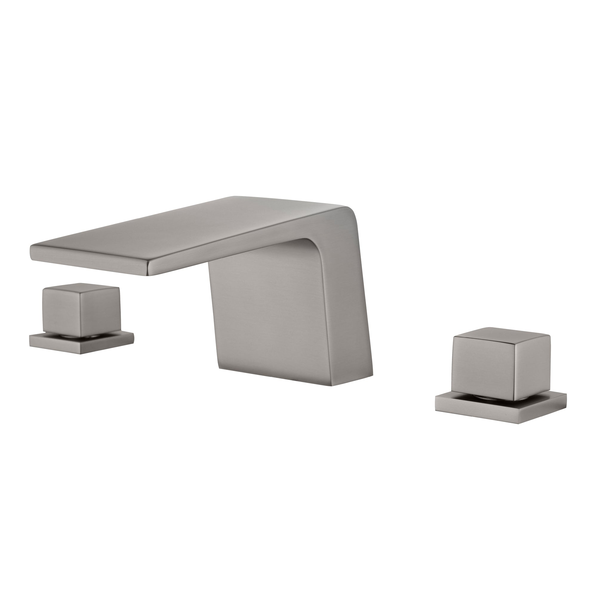 Double Handle 3 Hole 8-Inch Center Wide-Spread Bathroom Sink Facuet Waterfall Spout