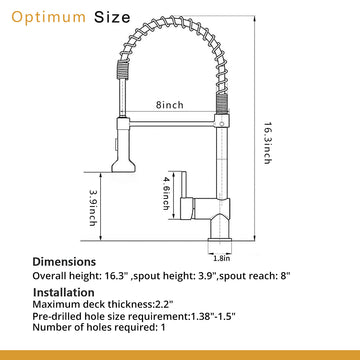 Contemporary Single Handle Gooseneck Pull Down Sprayer Kitchen Faucet Brushed Gold