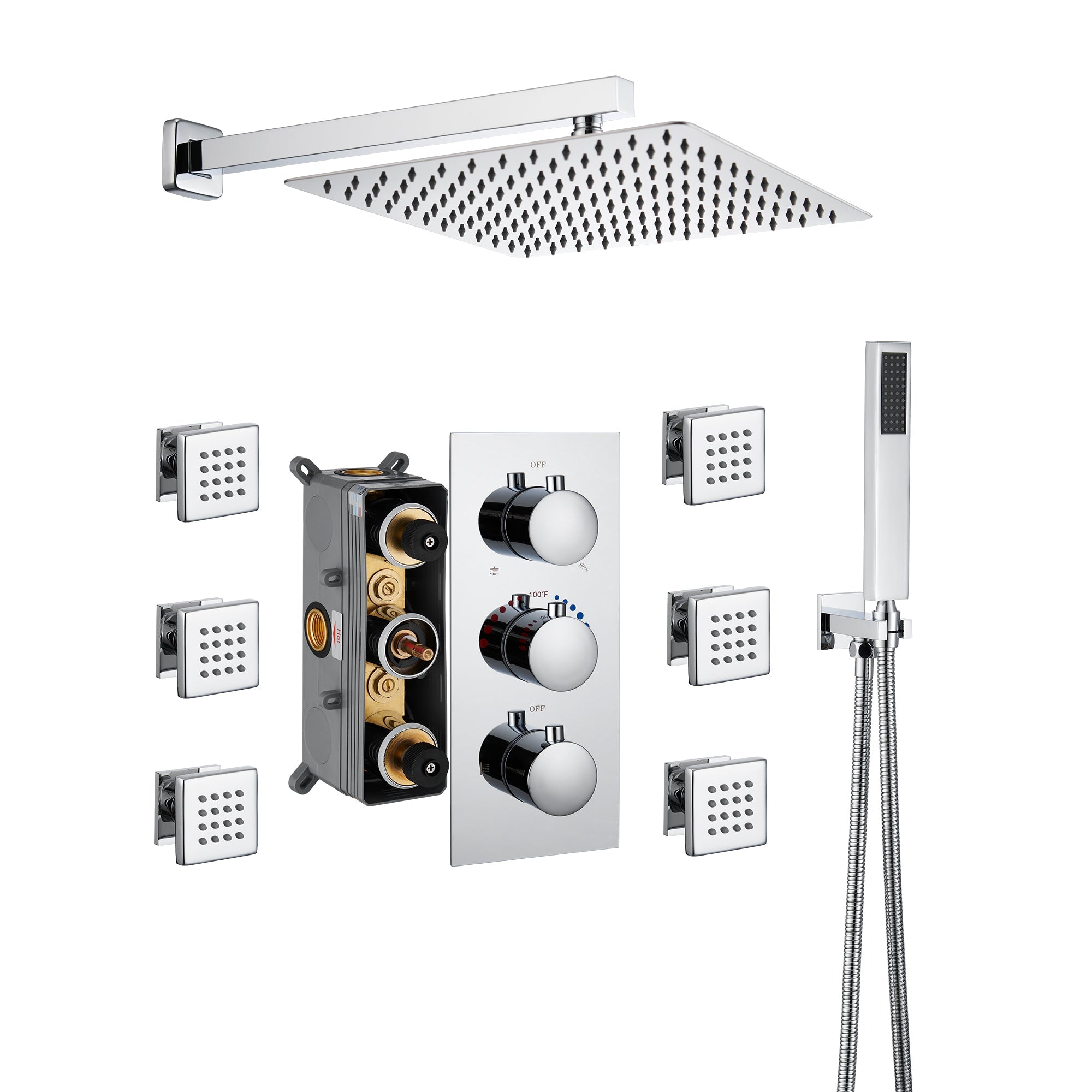 Chrome-Wall-Mount-Thermostatic-Rain-Shower-System-with-Handheld-Shower-and-Body-Jets-Bathroom-Shower-Faucet-Set