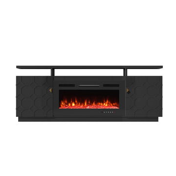 36 inches LED Electric Fireplace TV Stand Media Consoles