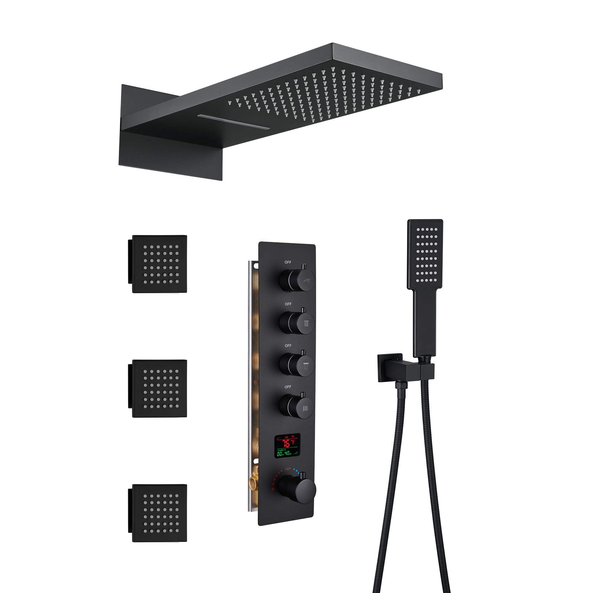Black-Luxury-Temperature-Thermostatic-Shower-System-wtih-Handheld-Sprayer-Wall-Mount-Rain-Dual-Shower-Heads-with-3-Body-Jet