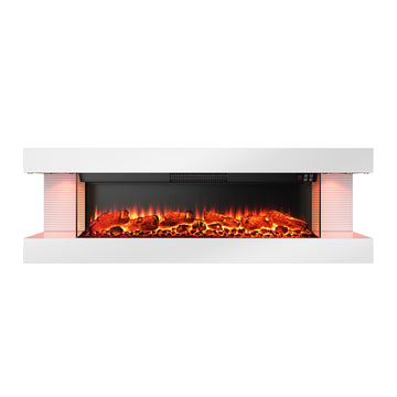 Hanging Electric Fireplace with Remote Control