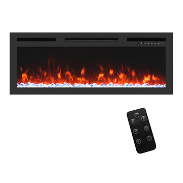 Boyel Living 36 in. Direct Vent Electric Fireplace Insert with Multicolor Flame