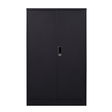 Metal Storage Cabinet with Locking Doors and Adjustable Shelf, Folding Filing Storage Cabinet