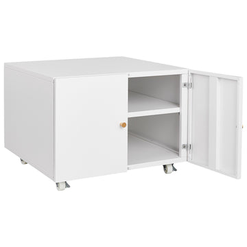 Office Furniture Copier Cabinet 2 Door Steel Copier Stand Mobile Pedestal Filing Storage Cabinet