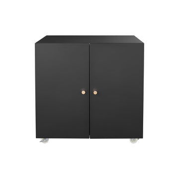 Office furniture Copier Cabinet black 2 door steel copier stand mobile pedestal file Printer Stand