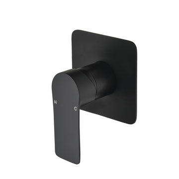 Black Shower Mixer SUS304 Pressure Balance Valve Dual Handle