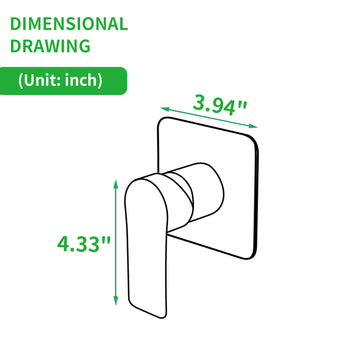 Black Shower Mixer SUS304 Pressure Balance Valve Dual Handle