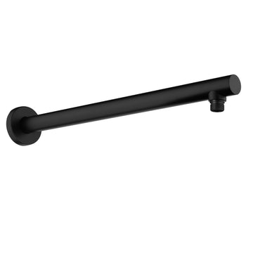 Black Shower Arm 1/2NPT Thread SUS304 Concealed Installation Stable Base