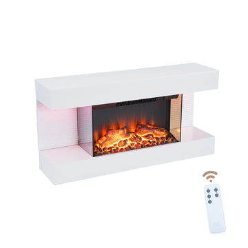 Hanging Electric Fireplace with Remote Control