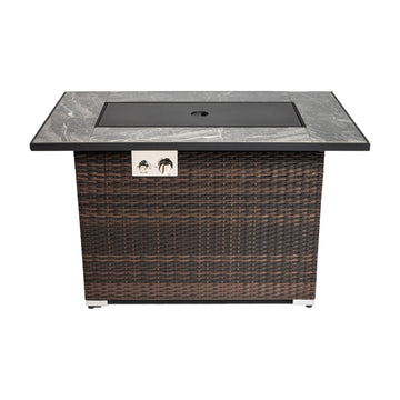 44inch Outdoor Fire Pit Table, Propane Fire Table with Ceramic Tabletop Gas Fire Table