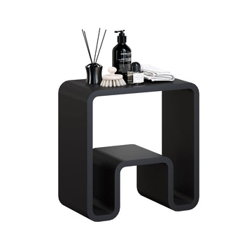 2-Tier Waterproof Shower Bench Bath Stool Bath Spa Stool