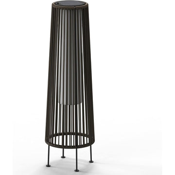 All-Steel Pull Rope Wicker Floor Lamp