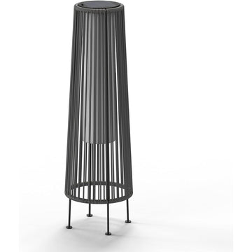 All-Steel Pull Rope Wicker Floor Lamp