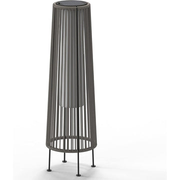 All-Steel Pull Rope Wicker Floor Lamp