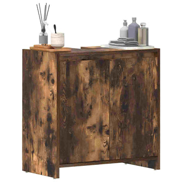24 Tall Modern Bathroom Cabinet with 2 Doors for Laundry Rooms or Washrooms