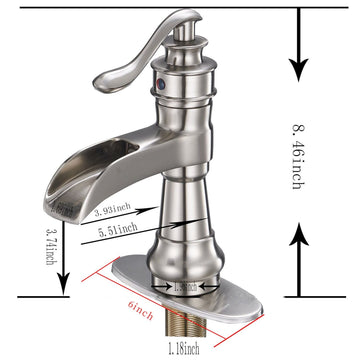 Classic Retro 8 in Widespread Double Handle Bathroom Faucet Brushed Nickel