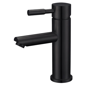 Black Single Handle Bathroom Faucet One Hole Vanity Sink Faucet Bathroom Sink Spout Bathroom Sink Faucets with Supply Lines