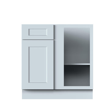 BLIND CORNER BASE W33 in. X H 34.5 in. X D24 in. (DOVE GREY)