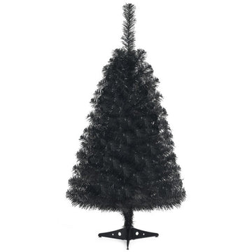 3ft Black Halloween Tree Spooky Decoration with Stand for Home and Parties