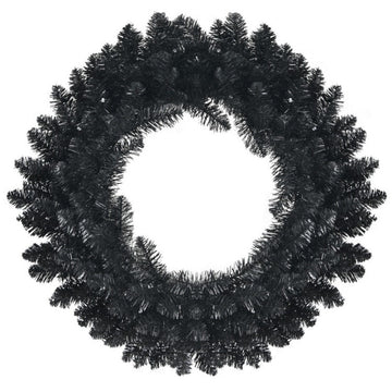 24 Inch Purple LED Halloween Wreath with Timer for Indoor & Outdoor Use
