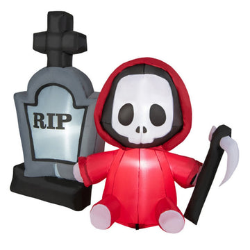 5ft Inflatable Halloween Ghost Spooky Yard Decoration with LED Light