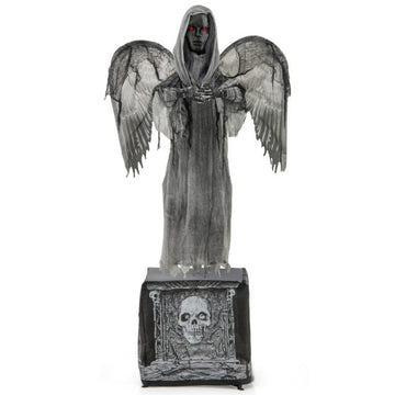 Spooky 5.5ft Moving Angel with Light-Up Eyes and Shaking Wings