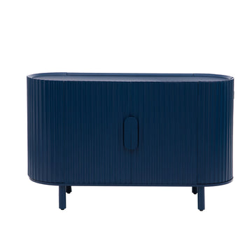 Curved Design Light Luxury Sideboard with Adjustable Shelves, Suitable for Living Room, Study and Entrance