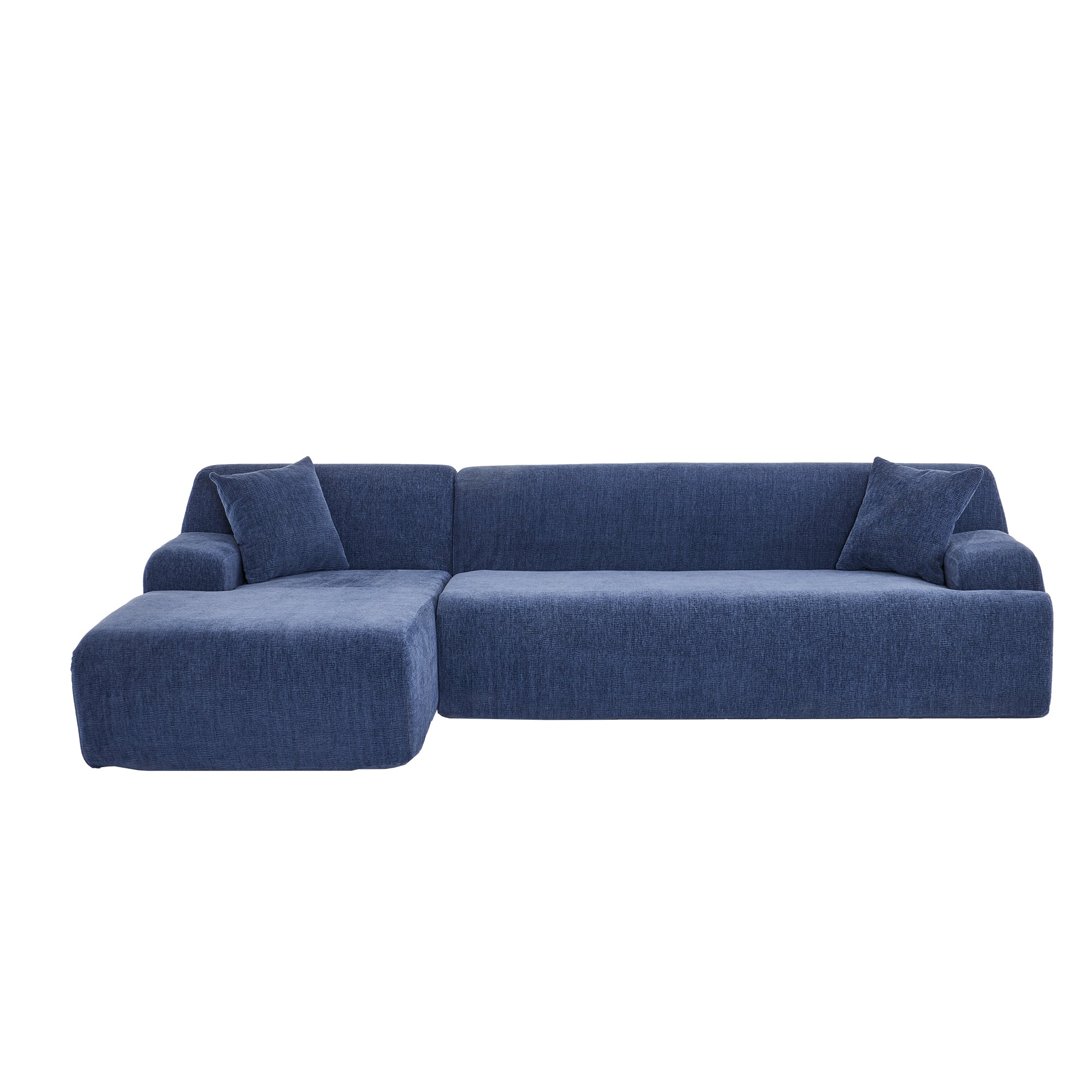 Modern Large L-Shape Modular Sectional Sofa for Living Room, Bedroom, Salon, 2 Piece Free Combination, Simplified Style