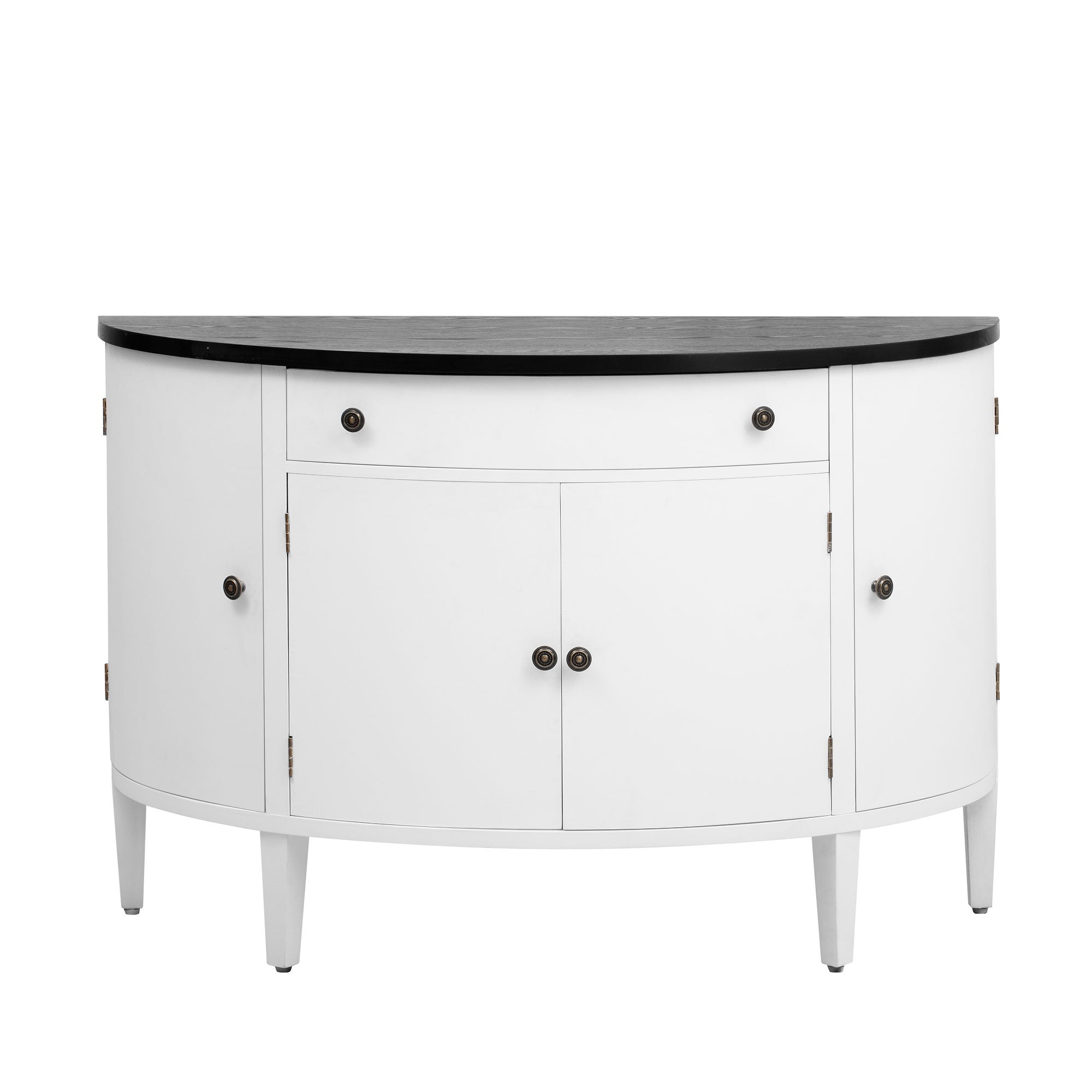Curved Design Storage Cabinet made of Fraxinus Mandschuric Solid Wood Veneer, Adjustable Shelves, Suitable for Corridors, Entrances and Study
