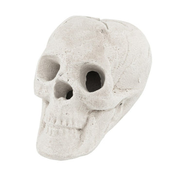 White Spooky Skull Fire Pit Decor for Halloween