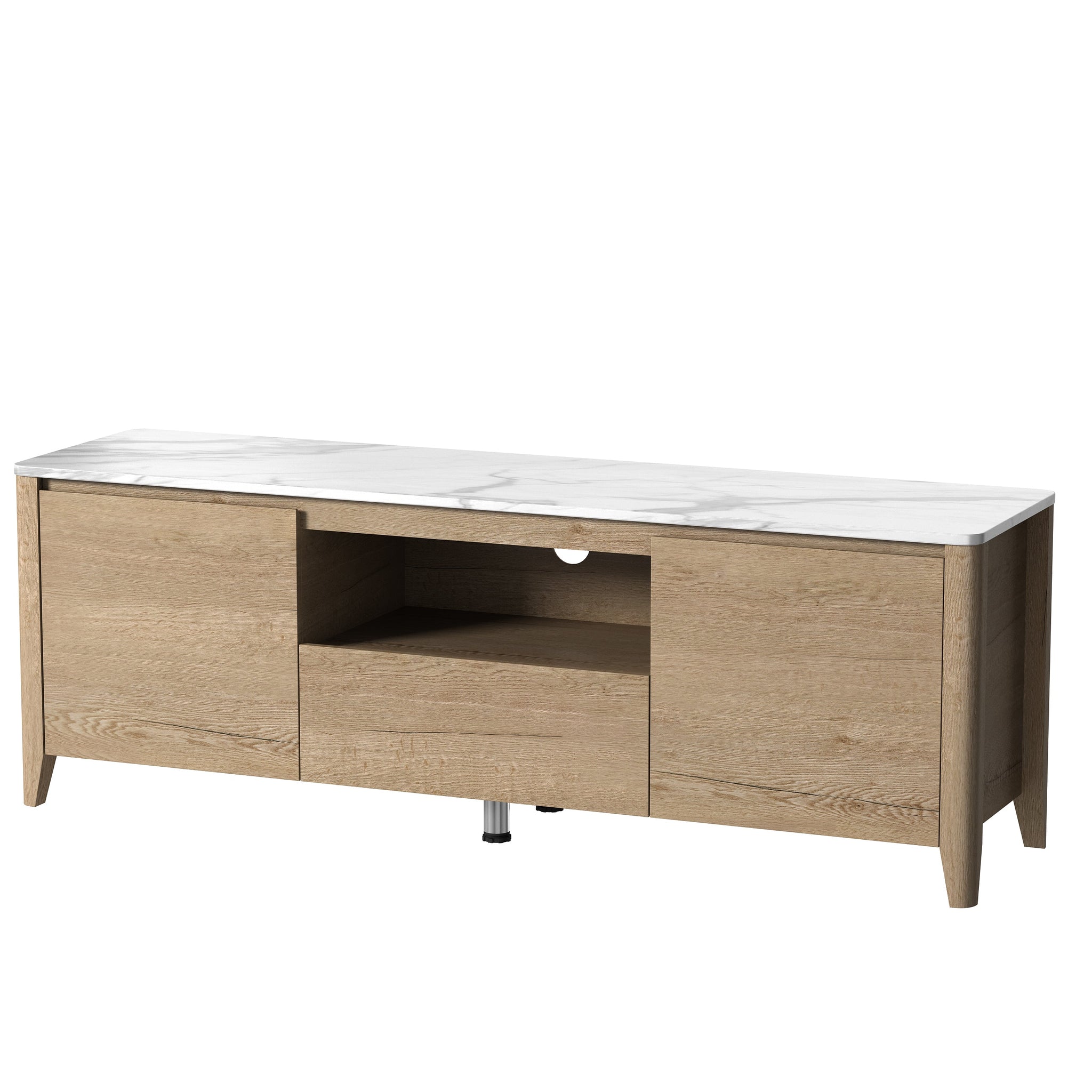 58 Inches Modern TV stand with LED Lights Entertainment Center TV cabinet with Storage for Up to 60 inch for Gaming Living Room Bedroom