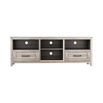 70.08 Inch TV Stand with 2 Drawers & 4 Storage Shelves Morden Media Console Entertainment Center for Living Room or Bedroom, Grey Walnut