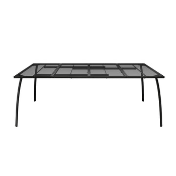 78 in Rectangle Metal Patio Outdoor Dining Table