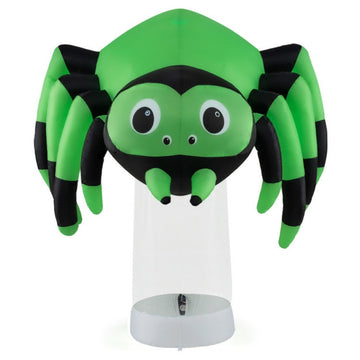 6FT Giant Inflatable Halloween Spider with Colorful Rotating Lights
