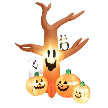 8FT LED Lighted Halloween Inflatable Dead Tree Spooky Outdoor Decor
