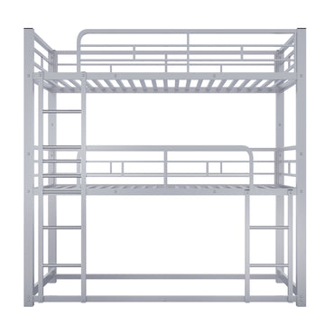 Metal Twin Size Triple Bunk Bed