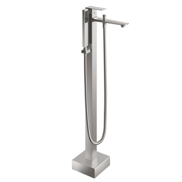Freestanding Floor Mounted Bathtub Faucet with Hand Shower - Modern Design, Anti-Scald, and Easy Installation