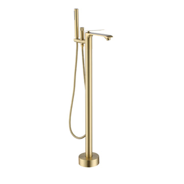 Freestanding Bathtub Faucet with Hand Shower - Sleek Design, Anti-Scald, and Corrosion-Resistant