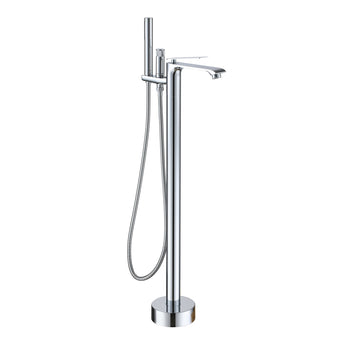 Freestanding Bathtub Faucet with Hand Shower - Sleek Design, Anti-Scald, and Corrosion-Resistant